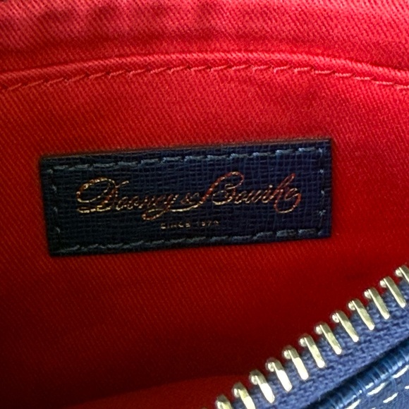 Dooney & Bourke Midnight Blue Pebble Grain Leather Wristlet - Picture 6 of 9